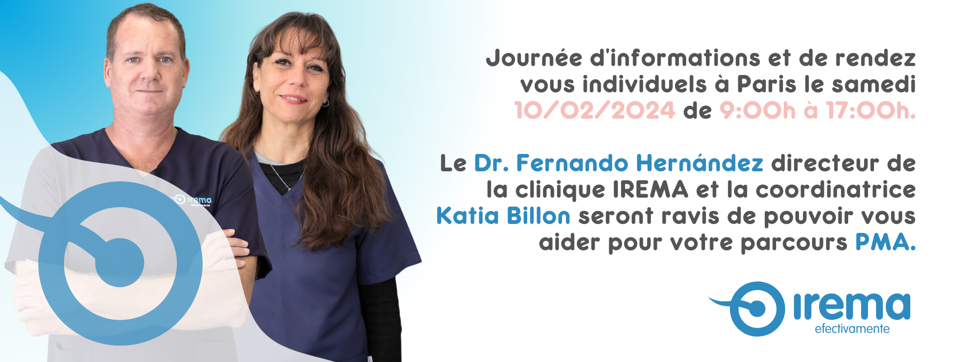 Journee dinformation 10 février à Paris Irma clinique de fertilité